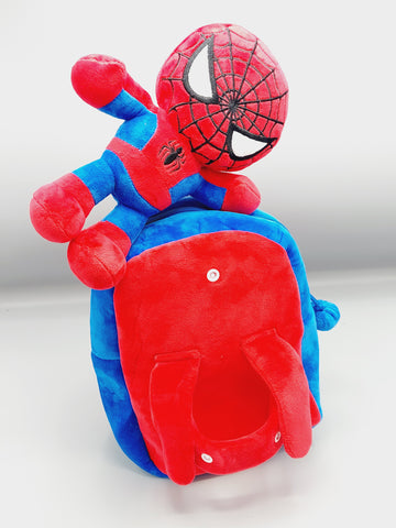 Best Quality Spiderman Detachable Plush Toy Backpack Buy Online - Superhero Imported and Branded Bag For Boys Preschooler