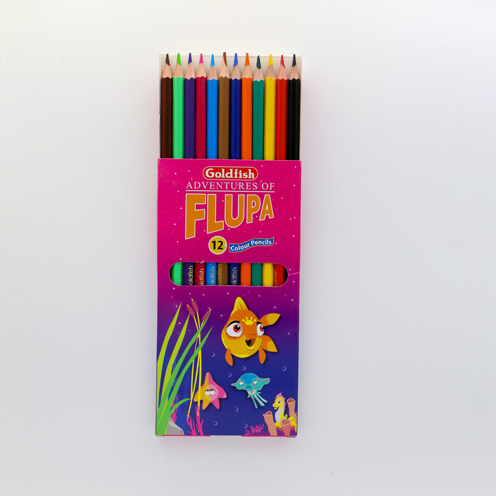 Goldfish Color Pencil Flupa Pack Of 12 Color Pencils Full Size