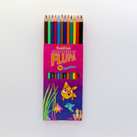 Goldfish Color Pencil Flupa Pack Of 12 Color Pencils Full Size