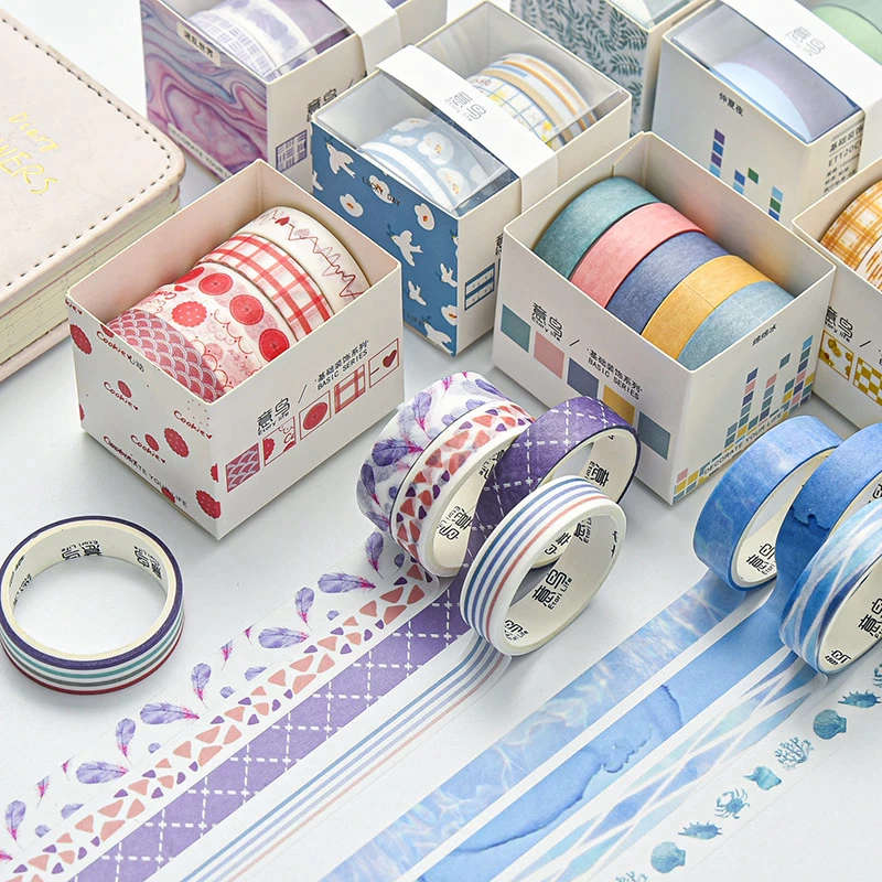 Washi Kids Tape Multi-Pattern Decorative Masking Tape DIY