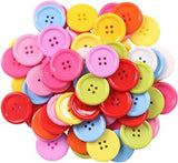 Diy Craft Buttons Colorful Round Shape Multi-Purpose