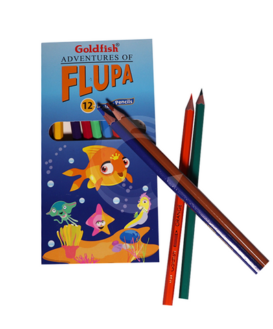 Goldfish Color Pencil Flupa Pack Of 12 Color Pencils Full Size