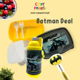 Batman Lunch Box And Water Bottle Deal Boys/Kids School Lunch Box and Water Bottle Deal