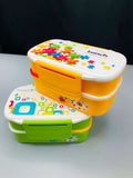 Double Layered Lunch Box For Kids Plastic