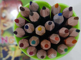 Bahadur Tango Color Pencils Plastic Jar Pencil Shaped