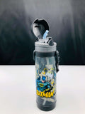 Batman Water Bottle Sipper With Straw