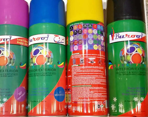 Spray Paint with Multiple Colors