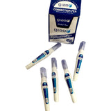 Correction Pen, Correction Fluide,Gioo Correction Pen Metal Tip Multi Purpose & Quick Dry
