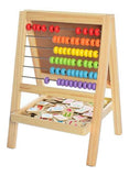 Multi Functional Computing Frame and Wooden Educational Learning Toy Writing and Drawing Board Abacus develop imagination and fine motor skills.