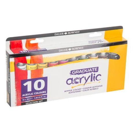 Daler Rowney Graduate Acrylic Paint Set Of 10 Pcs – 38ml