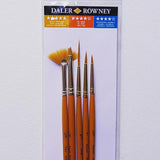 Buy Daler Rowney Simply Gold Taklon Brush Set Of 5 Pcs