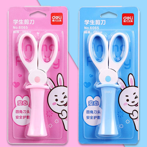 Deli 6065 Portable Scissors For Kid | Cute Mini Stationery For Office And School