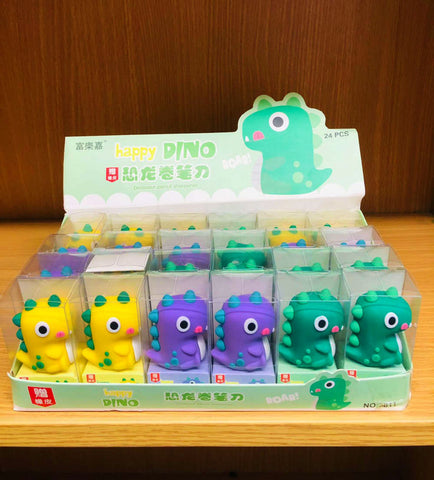 Dinosaur Soft Silicone Manual Pencil Sharpener Creative