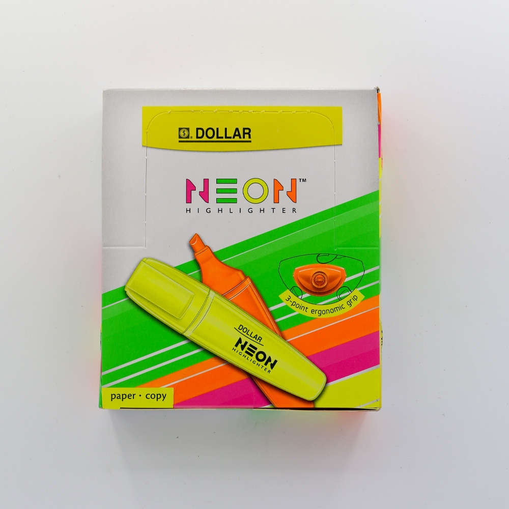 Buy Dollar NEON highlighter HL 625 3 Colors CopyPencil.pk