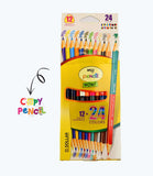 Dollar My Color Pencil Dual Side Colors Pack Of 12 & 24 