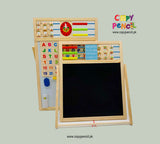 Educational Magnetic Wooden Easel Multipurpose Double-Sided Magnetic Writing & Drawing Board