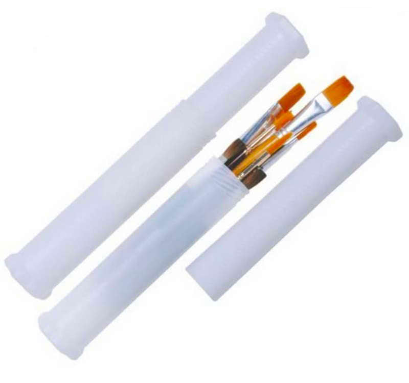 Extendable Plastic Paint Brush Holder Plastic Case, Cover | Adjustable Art Supplies Organizer