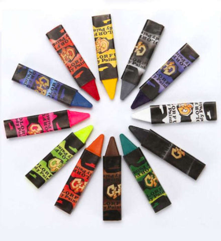 Colorful Face And Body Painting Crayons Set Of 12 Colors Face Art Painting Makeup Crayons