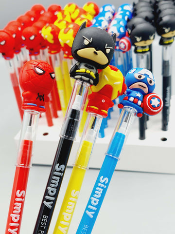 Superhero themed Sikka lead Pencil Batman, Spiderman, Ironman, Captain America Pencil For kids