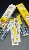 Cute Dake Duck Themed Cartridge Fountain Pen With 2 Refills - Yellow Fountain Pen For Kids