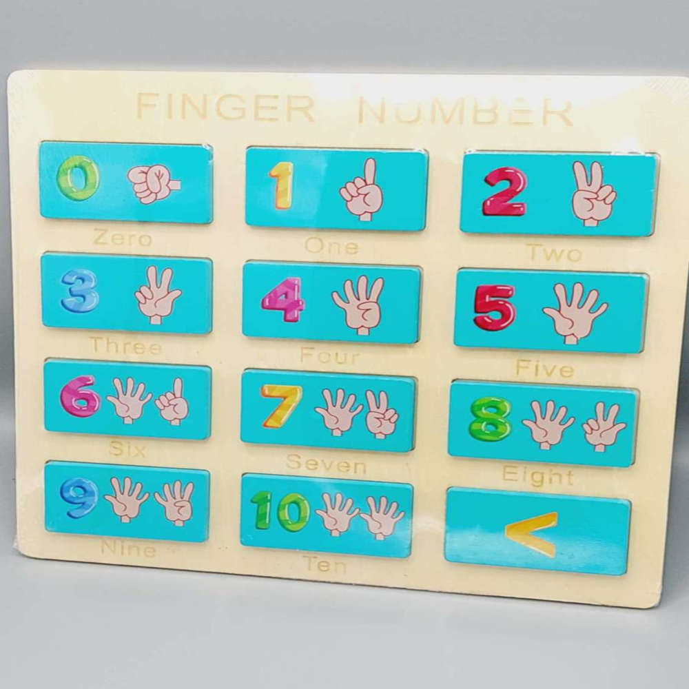 Buy Finger Numbers Counting Wooden Board Toy Early Maths Learning