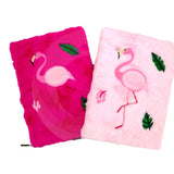 Flamingo Soft and Silky Fur Notebook
