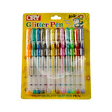 Glitter Gel Pen Set of 12 Colors