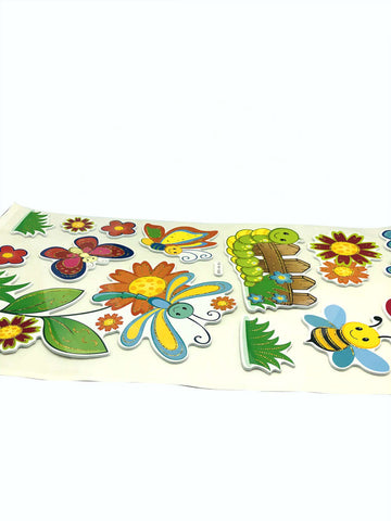 3D Wall Stickers Kids Room Decor Wall Stickers Green Theme