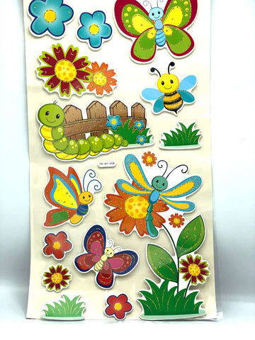 3D Wall Stickers Kids Room Decor Wall Stickers Green Theme