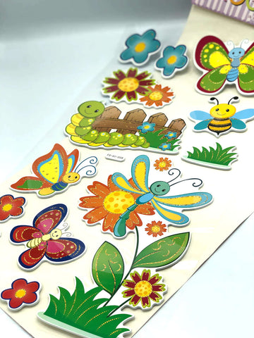 3D Wall Stickers Kids Room Decor Wall Stickers Green Theme