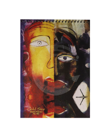 Gold Star Gs Sketch Book A4 #402 20 Sheets 250 Gsm