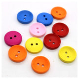Diy Craft Buttons Colorful Round Shape Multi-Purpose