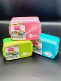 High Quality Plastic Lunch Box BPA Free Food Container Multiple Section Kids Lunch Box With Spoon