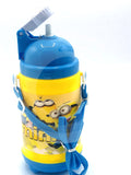 Minion Plastic Kids Water bottle with Straw - Kids School Water Bottle