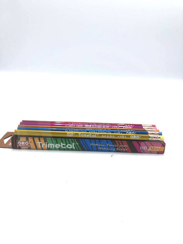 ORO Trimetol Lead Pencil with Eraser - 12Pcs Pack