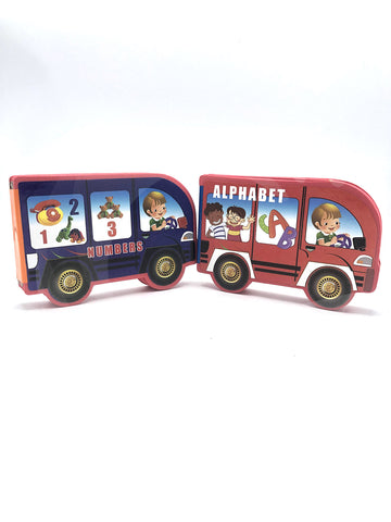 ABC Or 123 English Picture Book Car shape with Foam Materiel