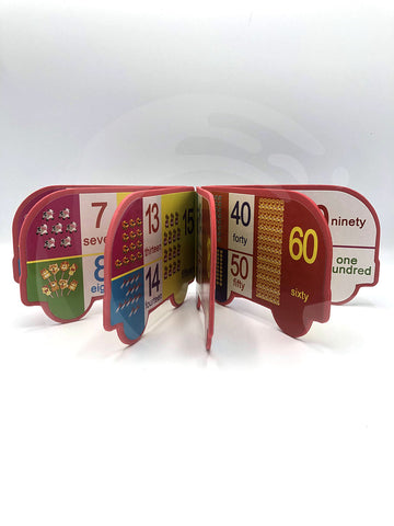 ABC Or 123 English Picture Book Car shape with Foam Materiel