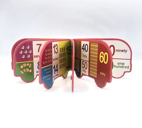ABC Or 123 English Picture Book Car shape with Foam Materiel
