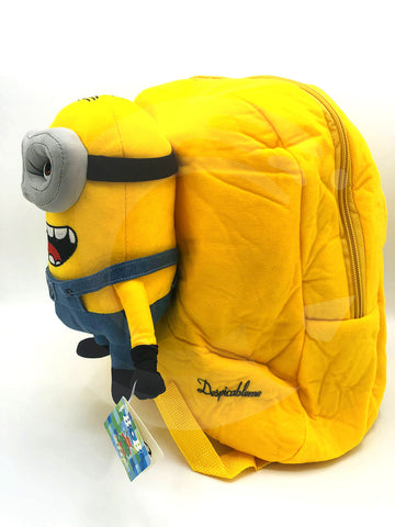Buy Online Best Branded, Imported Quality Minion Stuff Shoulder Bag For kids in Pakistan. Popular Minion Cartoon Detachable Stuff Toy Backpack in Online Store