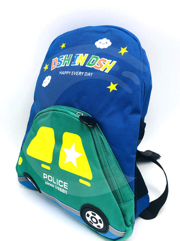 Best Quality Police Car Shoulder School Bags For Preschoolers. Stylish and Imported and Banded Backpack for kids Buy Online in Pakistan