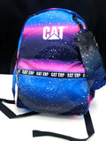 Buy Online CAT Multi Color School Bag Imported Quality Stylish Galaxy Inspired Print Backpack For Boys and Girls Online Best Store In Pakistan