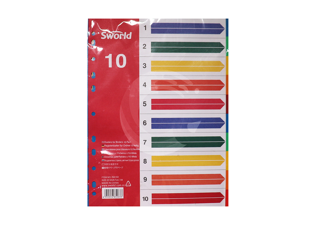 Buy Divider Plastic File Separator Poly Index Divider Sheets ...