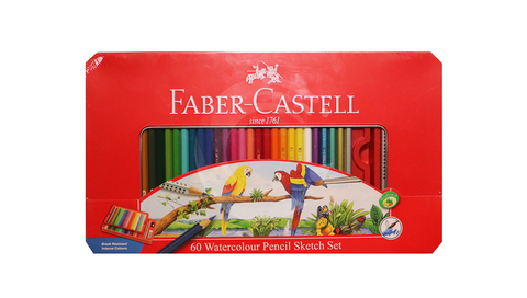 Faber Castell Water Color Pencils 60 Steel box