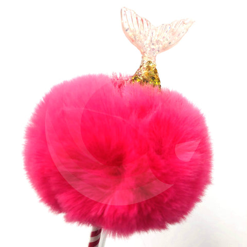 Fancy & Stylish Fluffy Fish Tail JELL Ball Pen