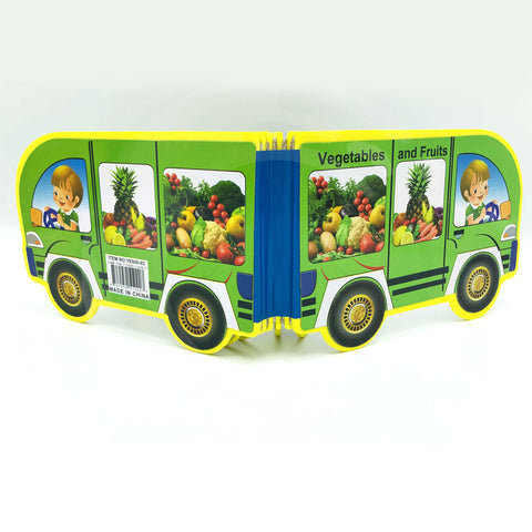 Fruit and Vegetable English Picture Book Car shape with Foam Materiel