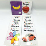 Toddlers Pack of 10 Picture Books Alphabet - Number - Fruits - Vehicle - Animal - WordsObjects - Color - Food - Shapes -