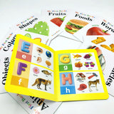 Toddlers Pack of 10 Picture Books Alphabet - Number - Fruits - Vehicle - Animal - WordsObjects - Color - Food - Shapes -