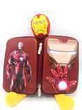Iron Man Pencil Case 3D Embossed On Fiber | Kids Iron Man Pouch