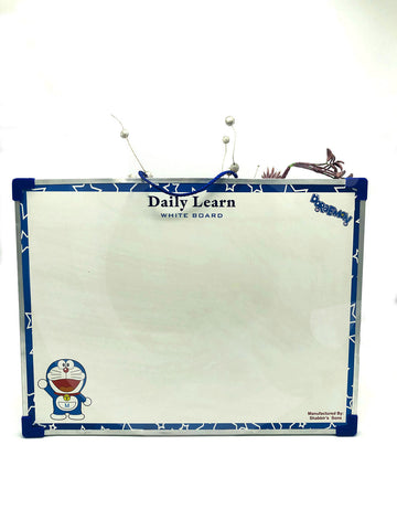 Kids White Board Dual Sides Writable 12x16 Inch hanging stripe
