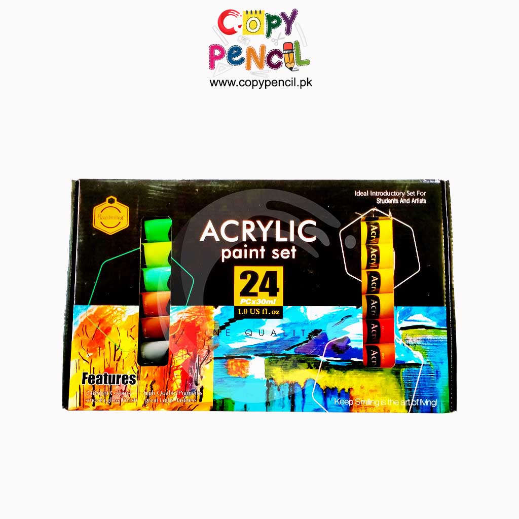 Buy Acrylic Paints Keep smiling 30ml Tubes Set 12, 24 & 36 Colors